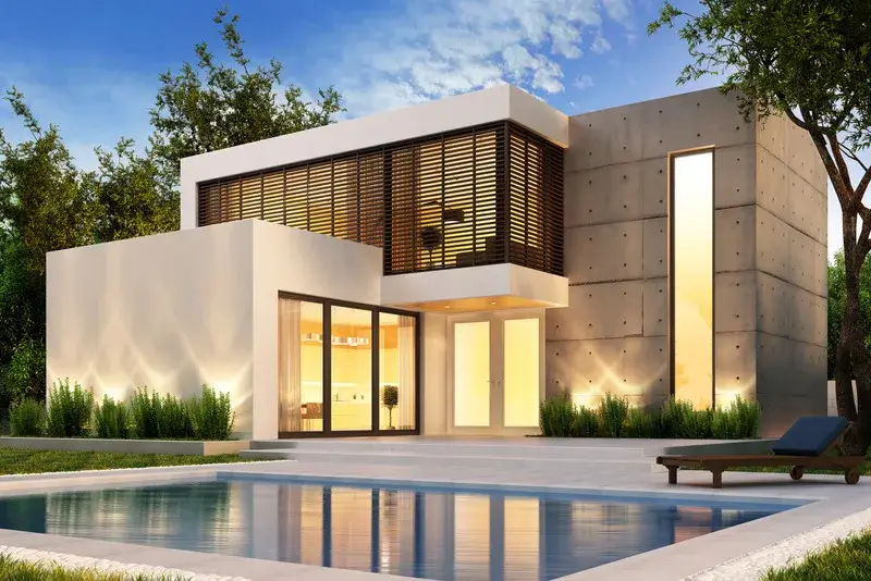 Custom Balo Homes facade and landscape